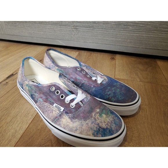 NEW Vans x MoMA Water Lilies Claude Monet Authentic Mens Size 8.5 Womens Size 10 - Picture 6 of 8